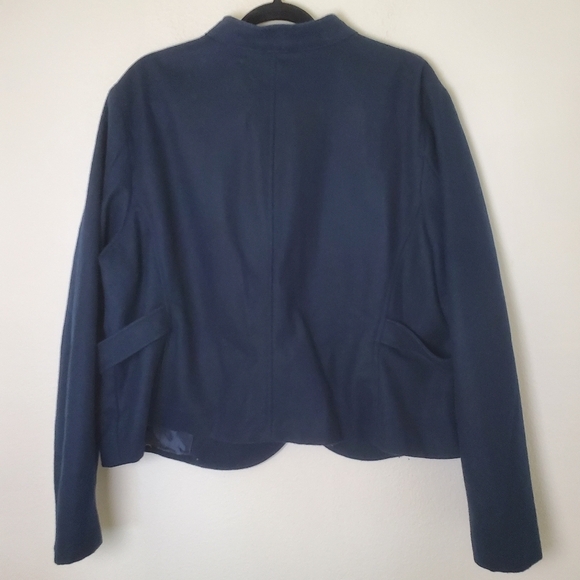 Old Navy Women's Blue Wool Blend Jacket Short Coat Size XXL - Picture 11 of 13